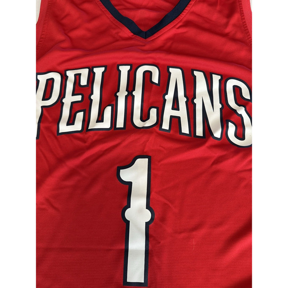 Fanatics Zion Williamson New Orleans Pelicans Large Basketball Jersey Red NBA - Picture 2 of 11